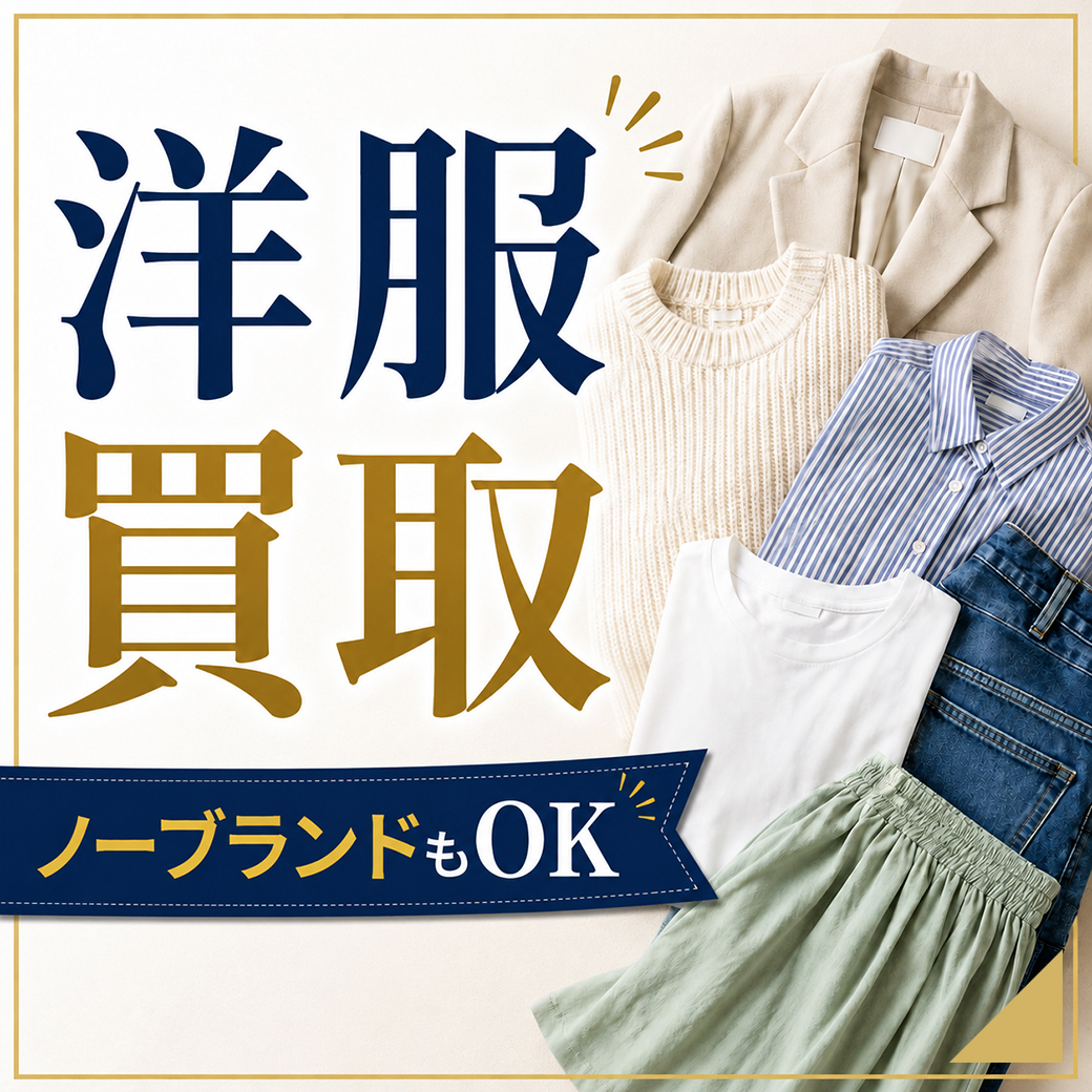 洋服買取 ノーブランドもOK